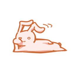 Reaction of the rabbit sticker #6635598