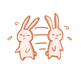 Reaction of the rabbit sticker #6635608