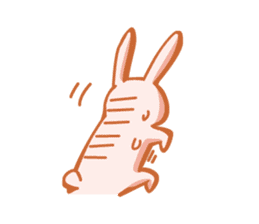 Reaction of the rabbit sticker #6635610