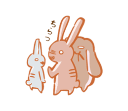 Reaction of the rabbit sticker #6635613