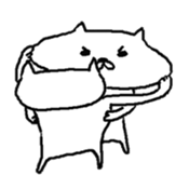 nice face cat sticker #6635666