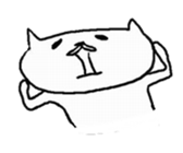 nice face cat sticker #6635694