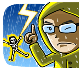 Weather forecast by Li-Gun sticker #6635714