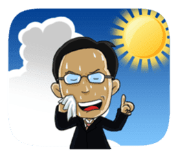 Weather forecast by Li-Gun sticker #6635717