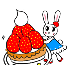 Kawaii cute useful rabbit in Paris sticker #6635854