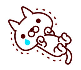 Supine cat sticker #6636580