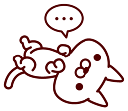 Supine cat sticker #6636587