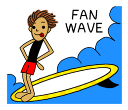 I LOVE SURFING 2 sticker #6639016