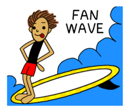I LOVE SURFING 2 sticker #6639016