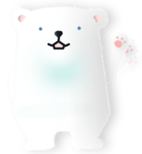 polar bear speak Japanese sticker #6639057