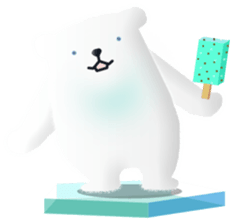 polar bear speak Japanese sticker #6639061