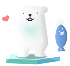 polar bear speak Japanese sticker #6639065