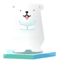 polar bear speak Japanese sticker #6639069