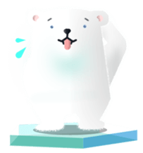 polar bear speak Japanese sticker #6639071