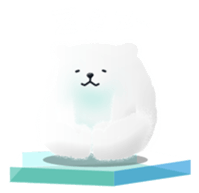 polar bear speak Japanese sticker #6639072