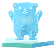 polar bear speak Japanese sticker #6639077