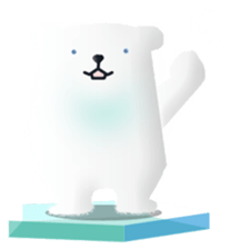 polar bear speak Japanese sticker #6639081