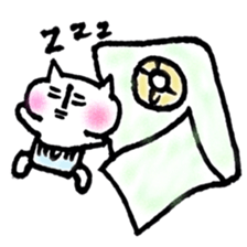 child care of the cat sticker #6640170