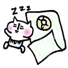 child care of the cat sticker #6640170