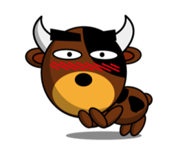 Black Eyebrows Bear 11 sticker #6640264