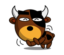 Black Eyebrows Bear 11 sticker #6640265