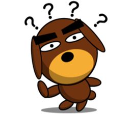 Black Eyebrows Bear 11 sticker #6640267