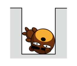 Black Eyebrows Bear 11 sticker #6640289