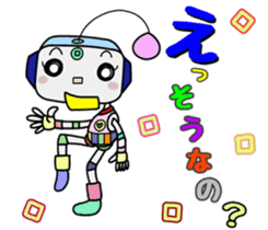 Colorful robot 3 sticker #6641306