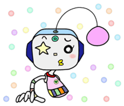Colorful robot 3 sticker #6641315