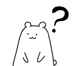 Shiro-san of Bear sticker #6642001
