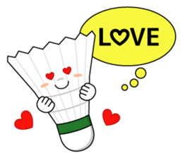 I love badminton! sticker #6643359