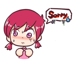 the pink boy and girl sticker #6643380