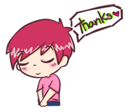 the pink boy and girl sticker #6643384