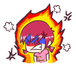 the pink boy and girl sticker #6643386