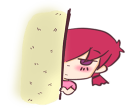 the pink boy and girl sticker #6643390