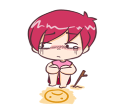 the pink boy and girl sticker #6643398