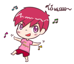 the pink boy and girl sticker #6643399