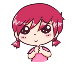 the pink boy and girl sticker #6643400