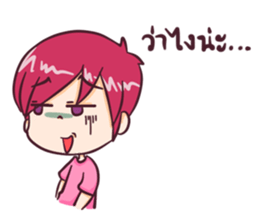 the pink boy and girl sticker #6643403