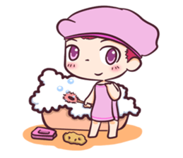 the pink boy and girl sticker #6643406