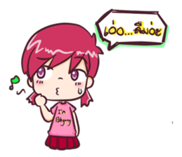 the pink boy and girl sticker #6643407