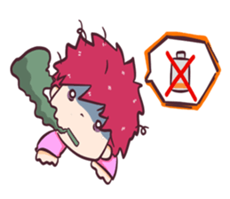 the pink boy and girl sticker #6643410