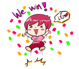 the pink boy and girl sticker #6643414