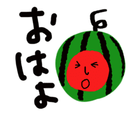 Mutter of a watermelonchan. sticker #6644136