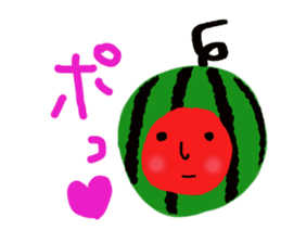 Mutter of a watermelonchan. sticker #6644158