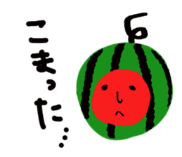 Mutter of a watermelonchan. sticker #6644160