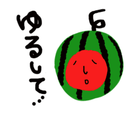 Mutter of a watermelonchan. sticker #6644167