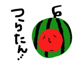 Mutter of a watermelonchan. sticker #6644168