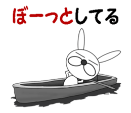 Japanese jokes of a cool rabbit sticker #6644307
