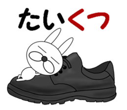 Japanese jokes of a cool rabbit sticker #6644310
